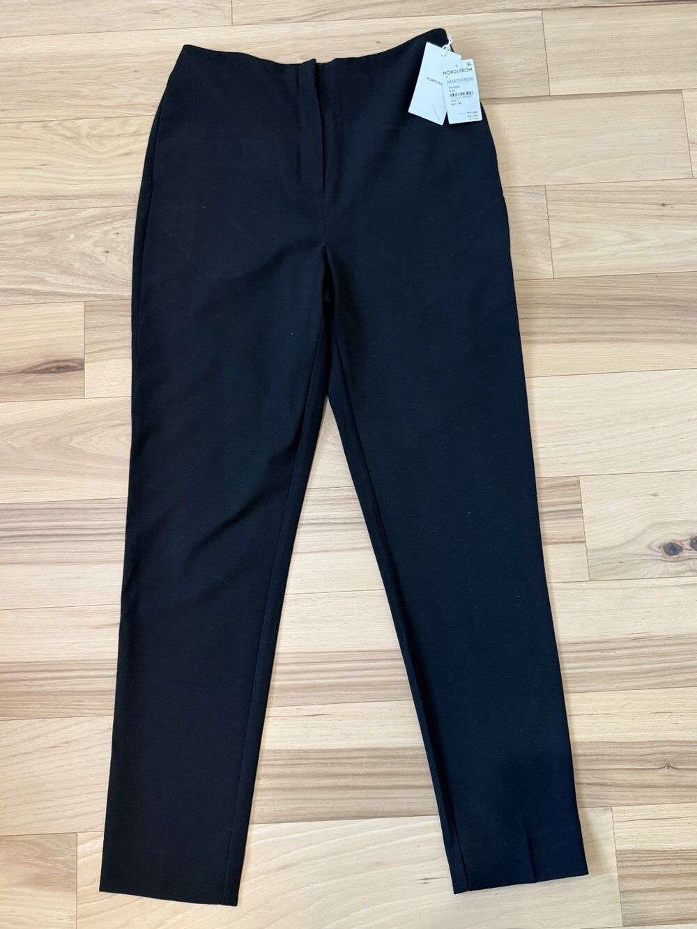 NORDSTROM NWT Women's Pants Pockets Black Sz 6 Career Minimalist Capsule